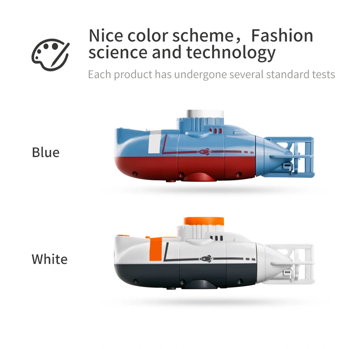 Mini RC Submarine | 0.1m/s Waterproof Diving Toy for Kids