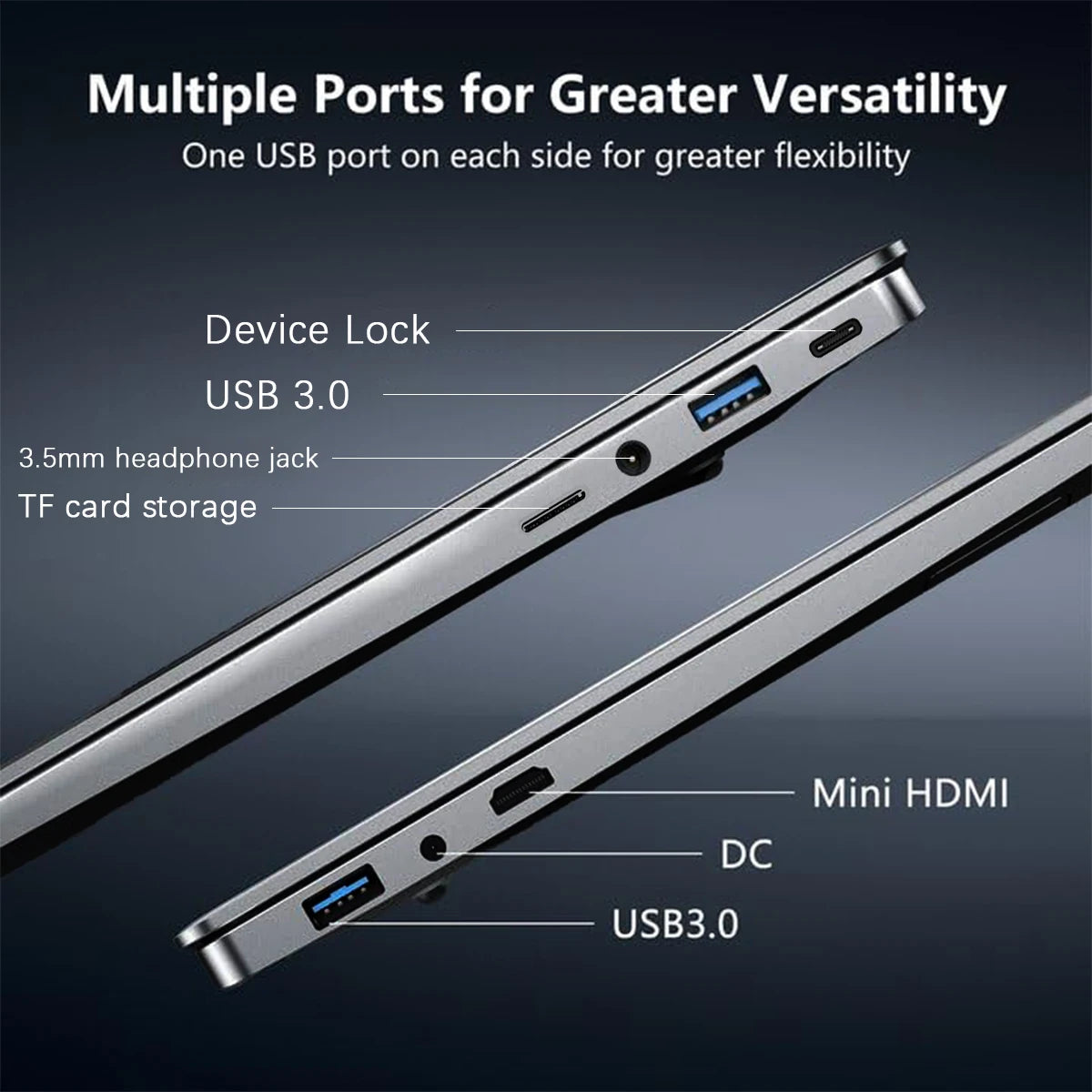 ACEKAMAS 15.6" Business Laptop - Intel Core i7-6500U/i3-6100U, 16GB DDR4, 1TB SSD, Windows 11 Pro