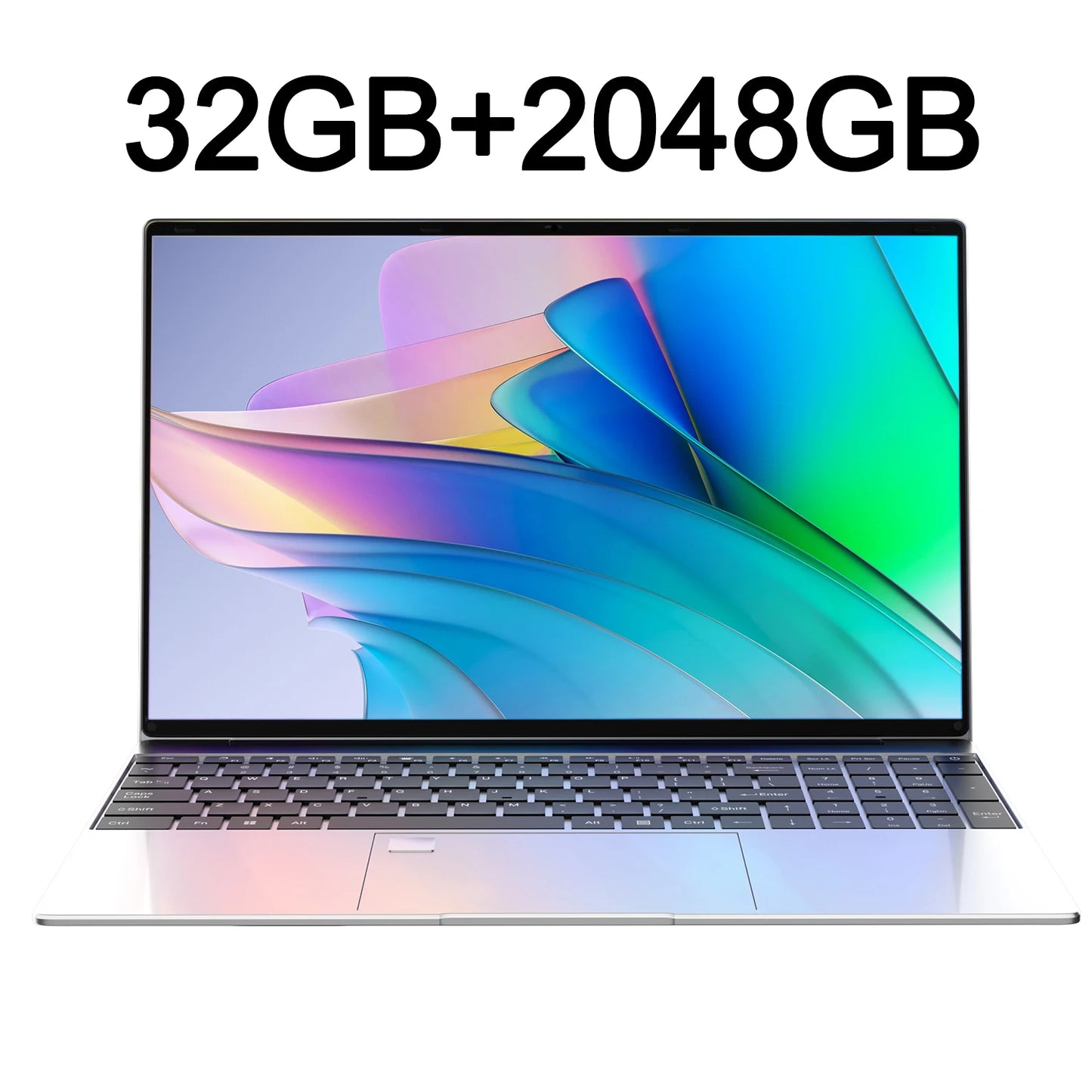 15.6" Lightweight Business Laptop - Intel 6500Y, 32GB RAM, 2TB SSD, Windows 11, Backlit Keyboard