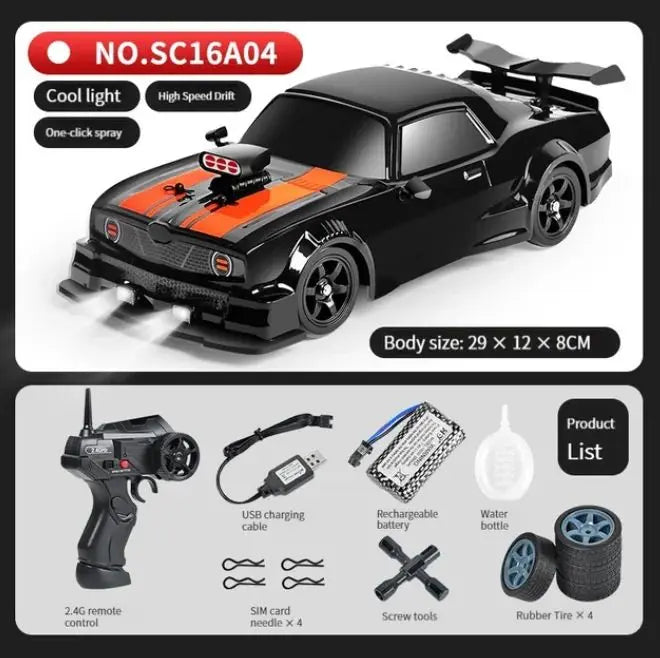 2.4G Drift RC Car 4WD | High Speed with Light and Spray Effects