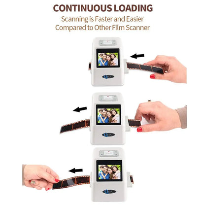 35mm Film Scanner 22MP | Negative Slide Scanner 110 135 126KPK Converter