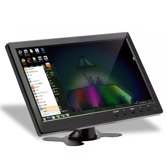 Podofo 10.1" LCD Monitor - Portable HD Display with VGA HDMI Input for PC, Security & Backup Camera