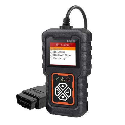 CY3001B OBD2 Scanner - Professional Car Diagnostic Tool with Voltage & Charging System Tester