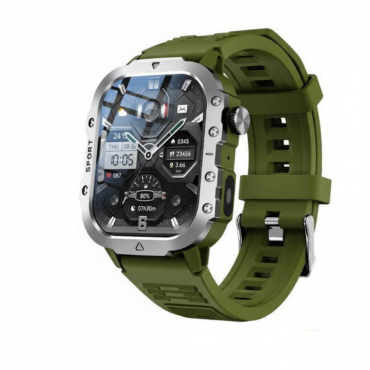 KESHUYOU Outdoor Sports Smart Watch 2.01 inch HD Screen LED Flashlight Bluetooth Talking Smart Watch for Men Women Holiday Gifts