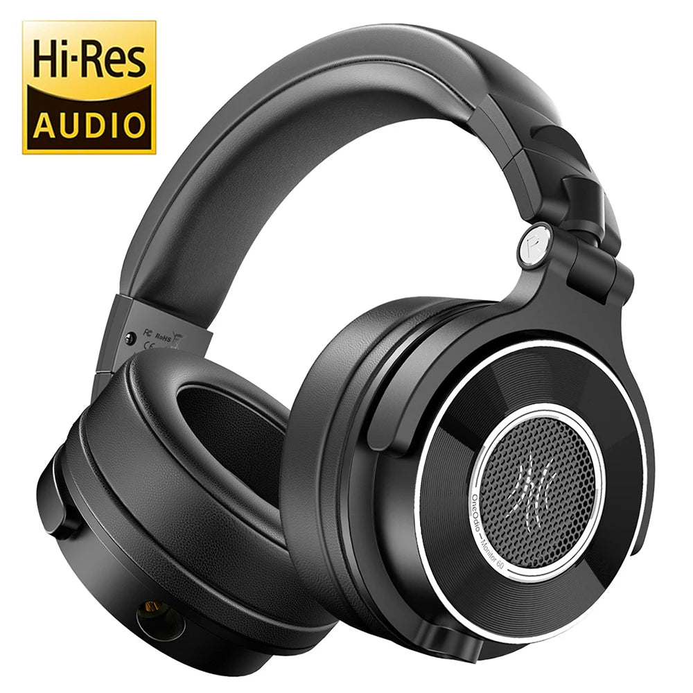 Oneodio Monitor 60 Professional Studio Headphones - Wired HiFi Over-Ear with Hi-Res Audio & Microphone