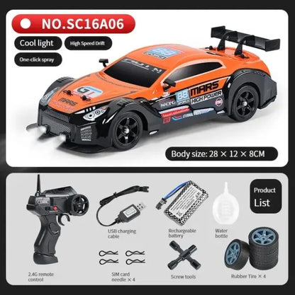 2.4G Drift RC Car 4WD | High Speed with Light and Spray Effects