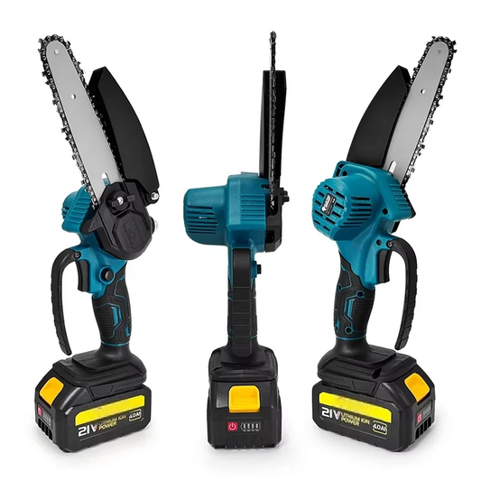 6" Mini Electric Chainsaw 1700RPM - One-Hand Portable Cordless Saw for 18V Makita Battery