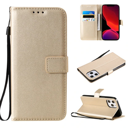Wallet Solid Flip Leather Cover | iPhone 15 Plus 14 Plus 13 Pro Max