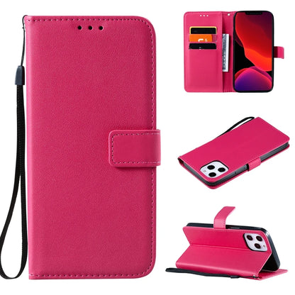 Wallet Solid Flip Leather Cover | iPhone 15 Plus 14 Plus 13 Pro Max