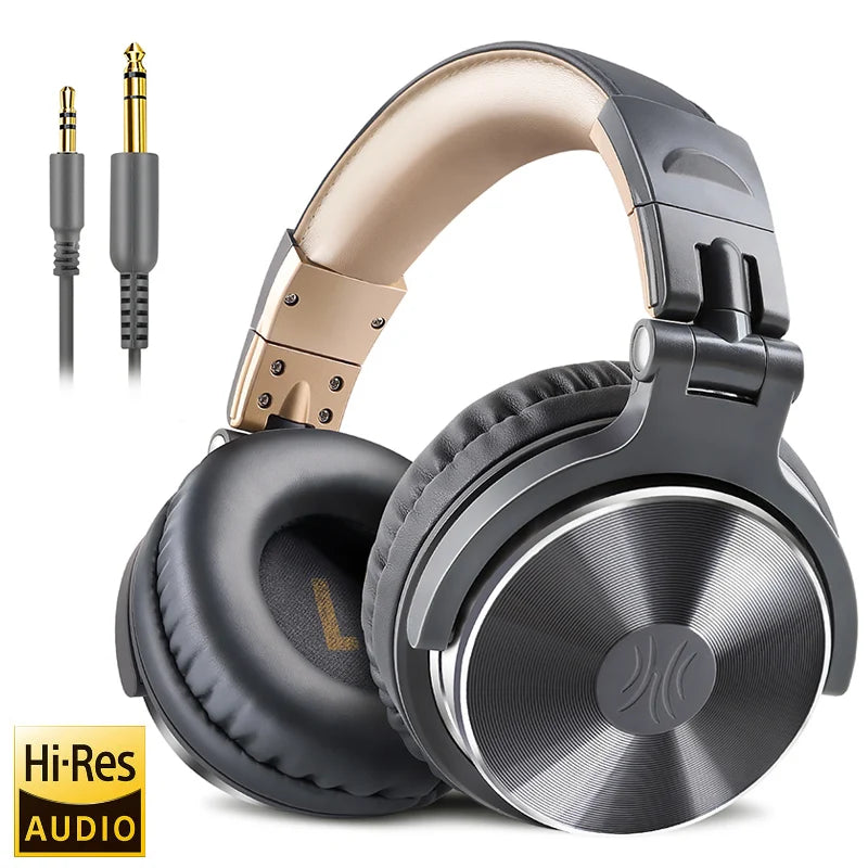 Oneodio Pro 10/30/50 Studio Headphones - Professional DJ Wired Over-Ear with Microphone & Hi-Res Audio