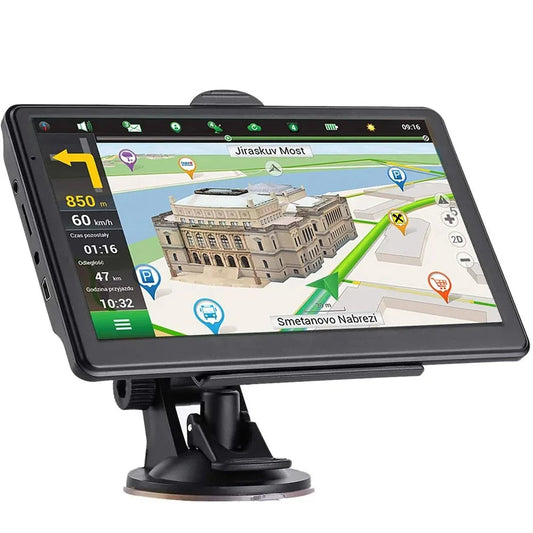 7-Inch Car GPS Navigation System with Sunshade - Europe Maps