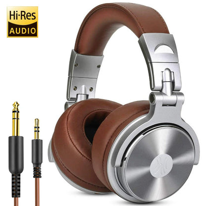 Oneodio Pro 10/30/50 Studio Headphones - Professional DJ Wired Over-Ear with Microphone & Hi-Res Audio