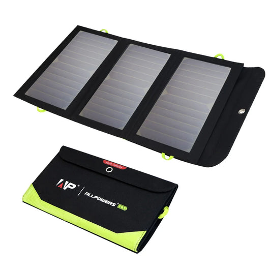 ALLPOWERS Solar Panel 21W | 10000mAh Portable Waterproof Charger