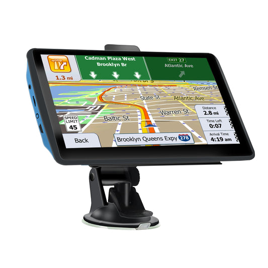 7-Inch GPS Navigation System for Car & Truck - 2024 Maps, 8GB Memory, FM Transmitter
