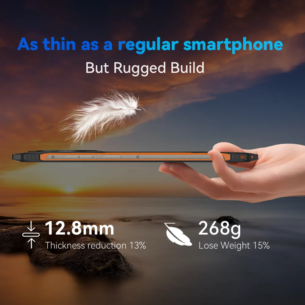 Cubot King Kong ES Rugged Smartphone - 6.56" 90Hz Display, 16GB RAM, 128GB Storage, 48MP Camera