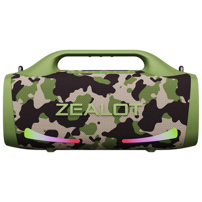Zealot S79 Portable Party Speaker - Bluetooth 5.2, 24-Hour Playtime with Carry Handle