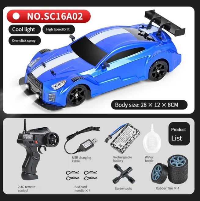 2.4G Drift RC Car 4WD | High Speed with Light and Spray Effects