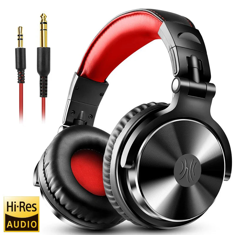 Oneodio Pro 10/30/50 Studio Headphones - Professional DJ Wired Over-Ear with Microphone & Hi-Res Audio