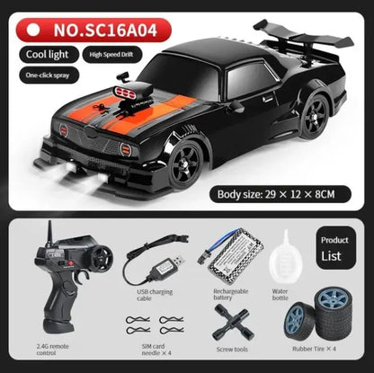 2.4G Drift RC Car 4WD | High Speed with Light and Spray Effects