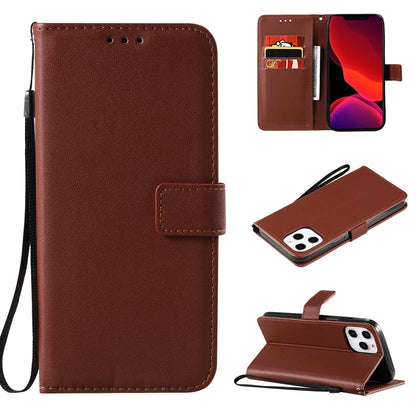 Wallet Solid Flip Leather Cover | iPhone 15 Plus 14 Plus 13 Pro Max