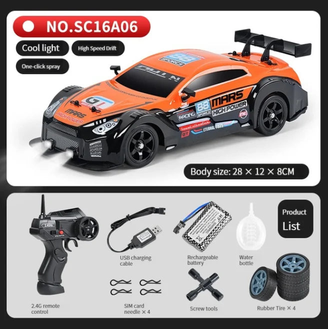 2.4G Drift RC Car 4WD | High Speed with Light and Spray Effects