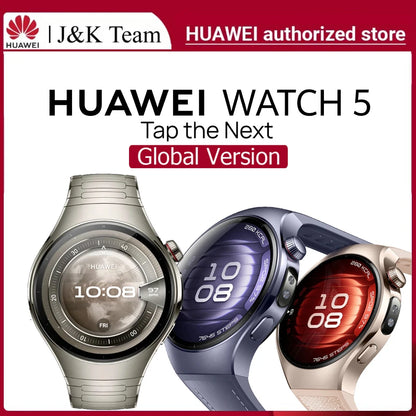 Huawei Watch 5 eSIM Smartwatch - Multi-Sensing Health Monitor with Real-Time Blood Oxygen Tracking