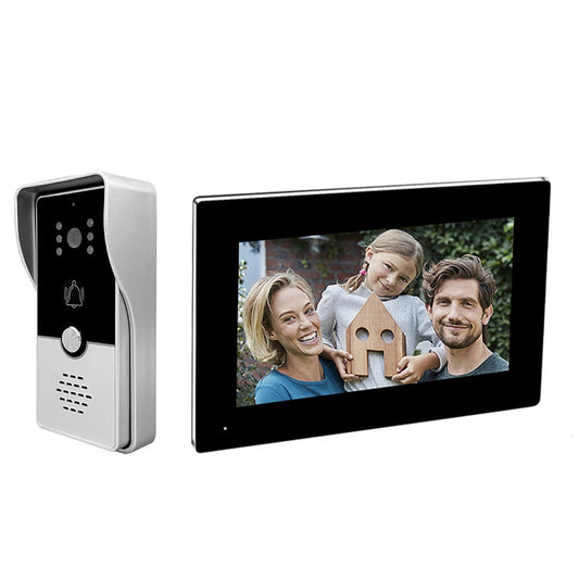 7" Video Doorbell Intercom System - HD Visual Door Phone for Home, Villa & Apartment