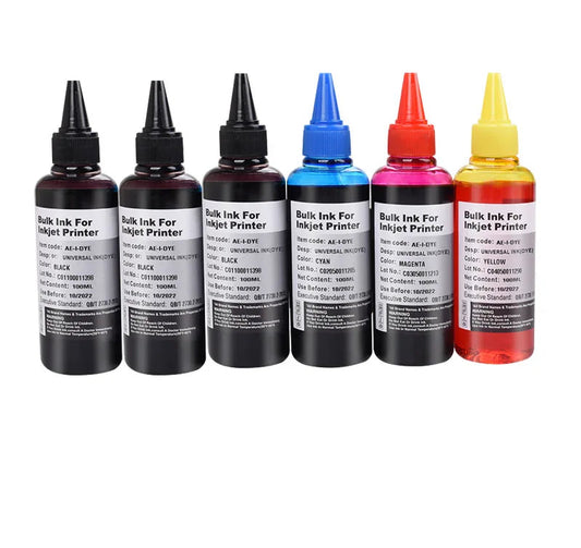 Saya 100ml Universal Refill Ink | Canon HP Epson Brother 4 Colors Set