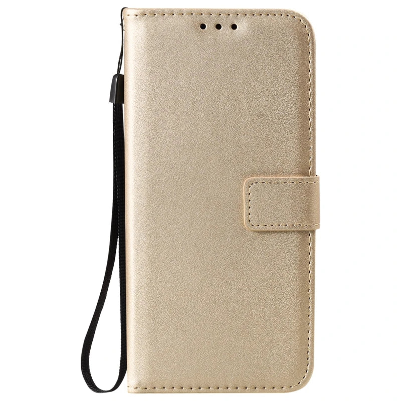 Wallet Solid Flip Leather Cover | iPhone 15 Plus 14 Plus 13 Pro Max